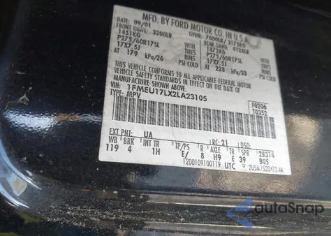 2002 Ford Expedition Eddie Bauer from USA, damaged, VIN 1FMEU17LX2LA23105